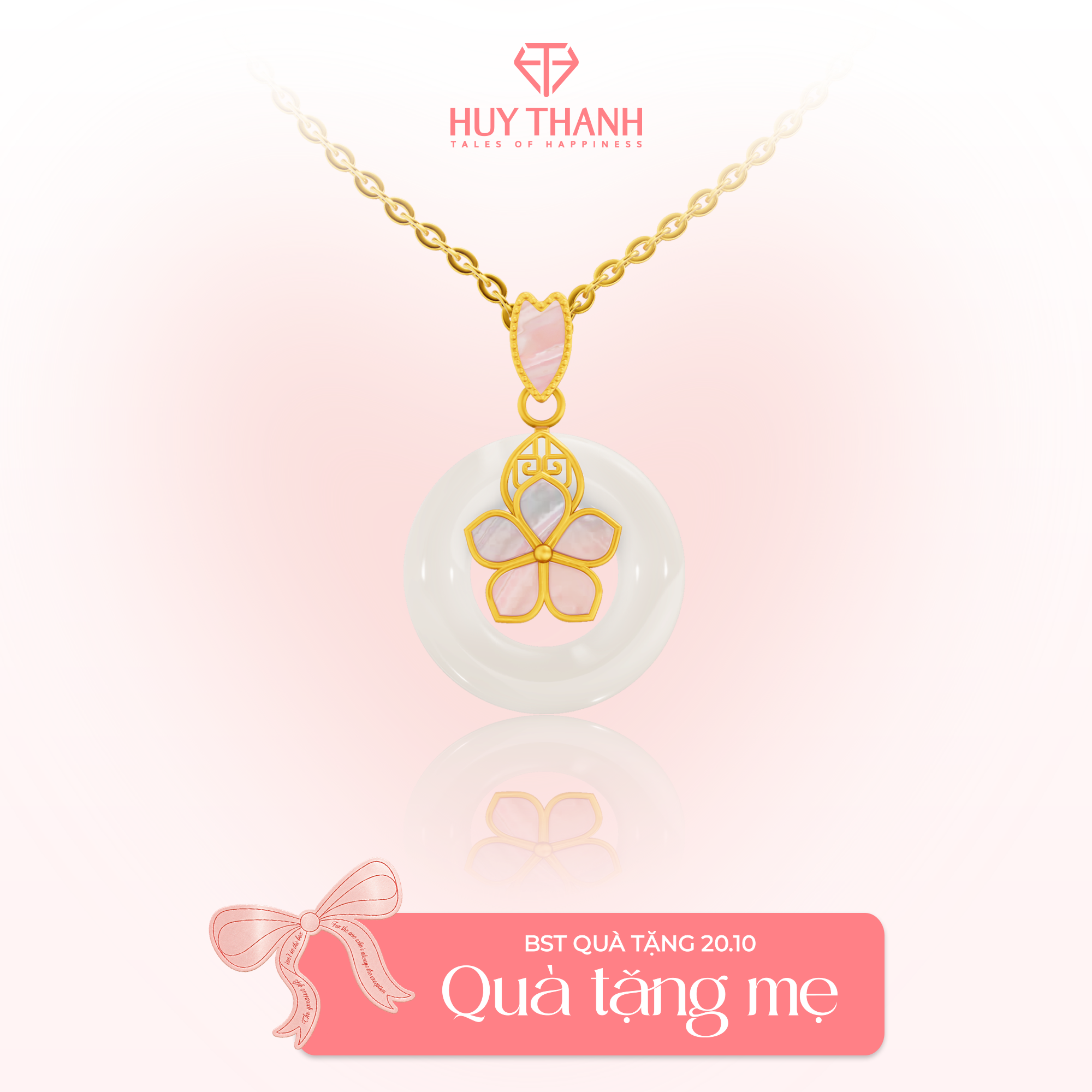 Mặt dây chuyền ngọc 24K Ngọc Hòa Điền