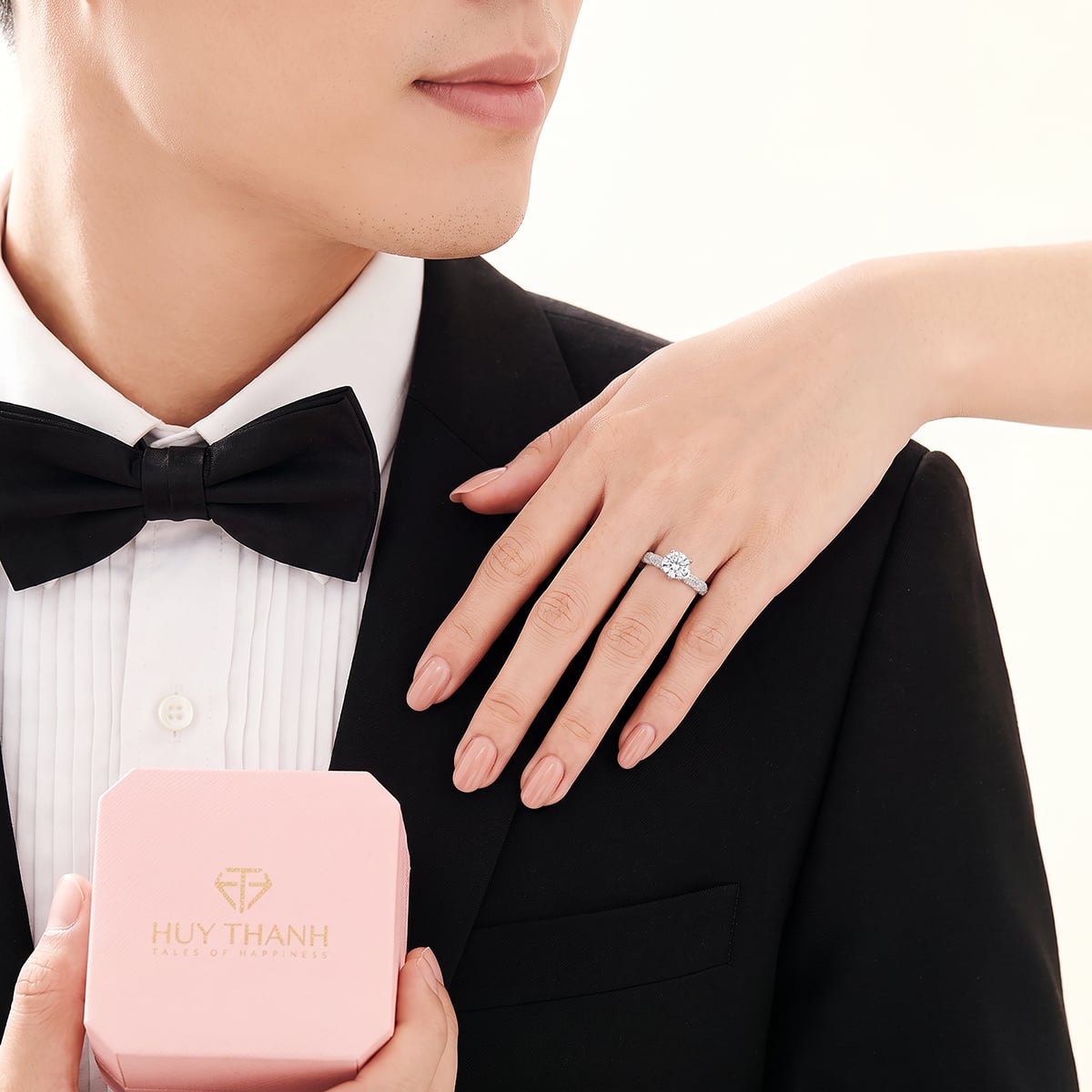 Nhẫn cầu hôn Vàng 14K Kim cương Lab-grown - 3