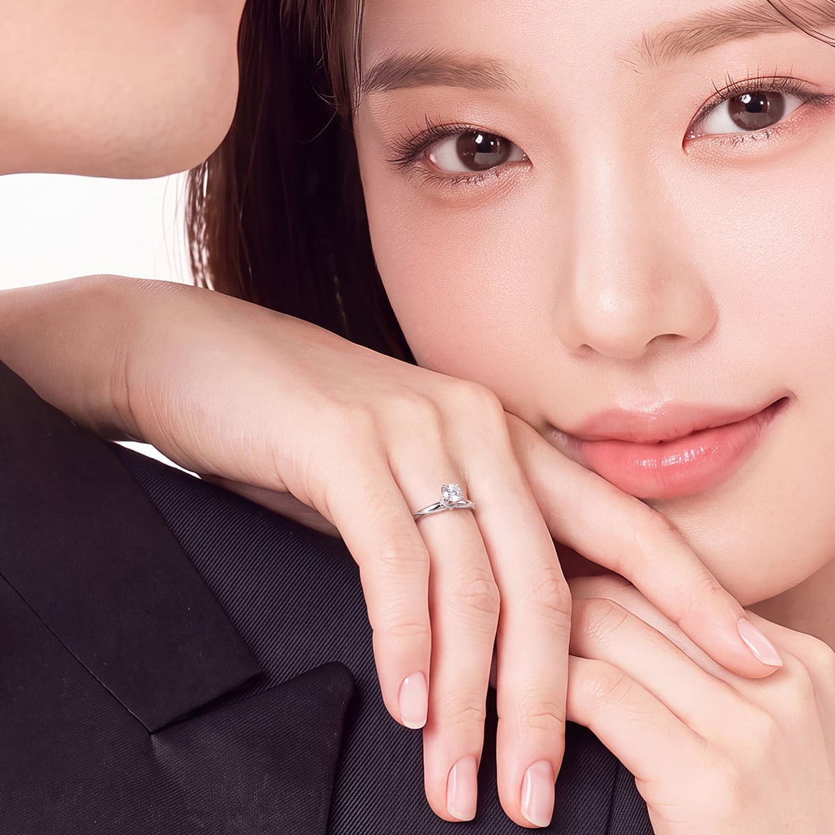 Nhẫn cầu hôn Vàng 14K đá Moissanite - 3