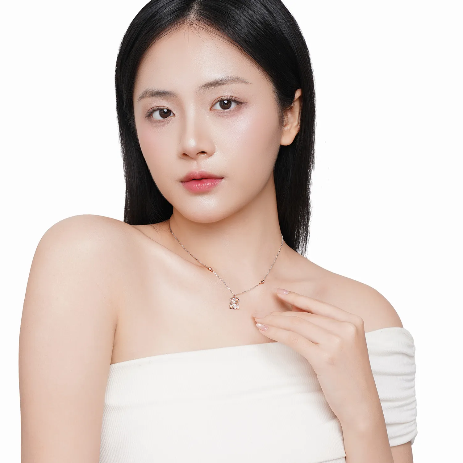 Bộ trang sức Vàng 10K Ngọc Trai Bunny Dream - BZ060 - 10