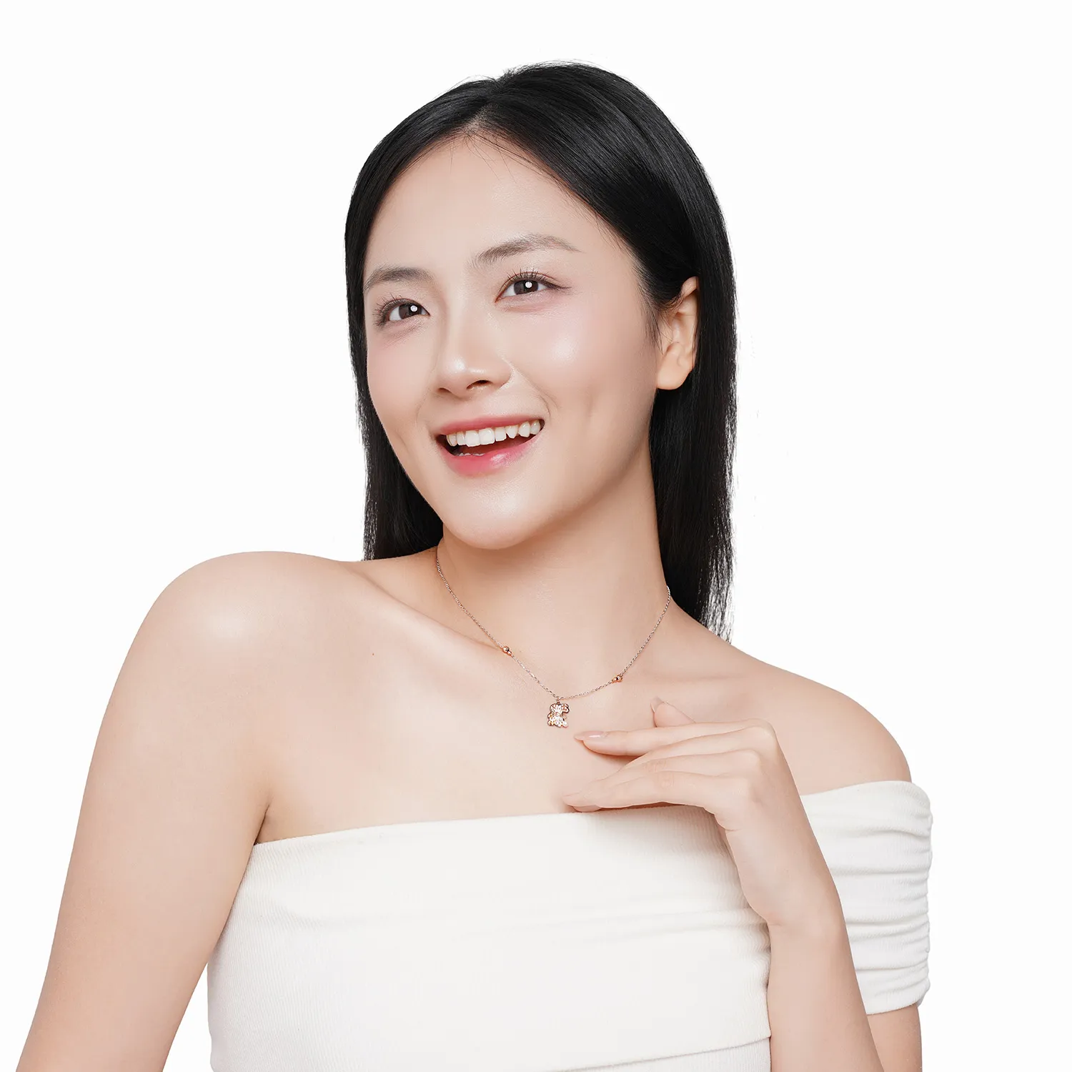 Bộ trang sức Vàng 10K Ngọc Trai Bunny Dream - BZ060 - 11