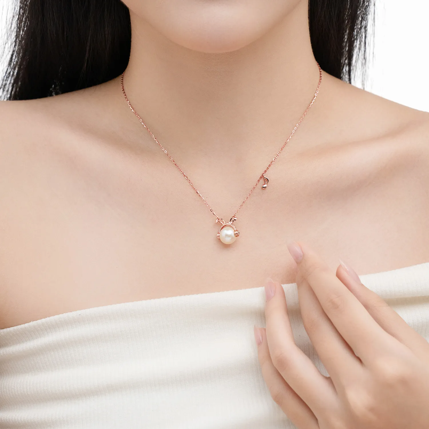 Bộ trang sức Vàng 10K Ngọc Trai J-Rabbit - BTCC112 - 13