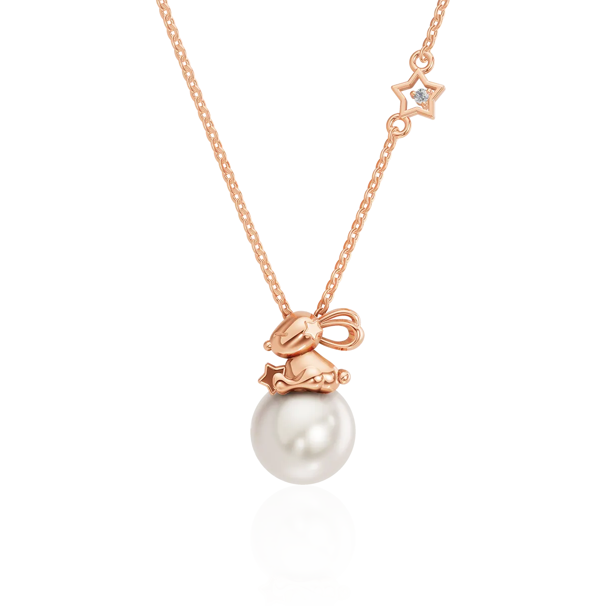 Dây chuyền Vàng 10K Ngọc Trai Luna Bunny -  - 01