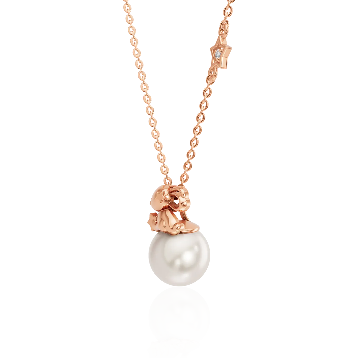 Dây chuyền Vàng 10K Ngọc Trai Luna Bunny - DCMAMD825 - 05