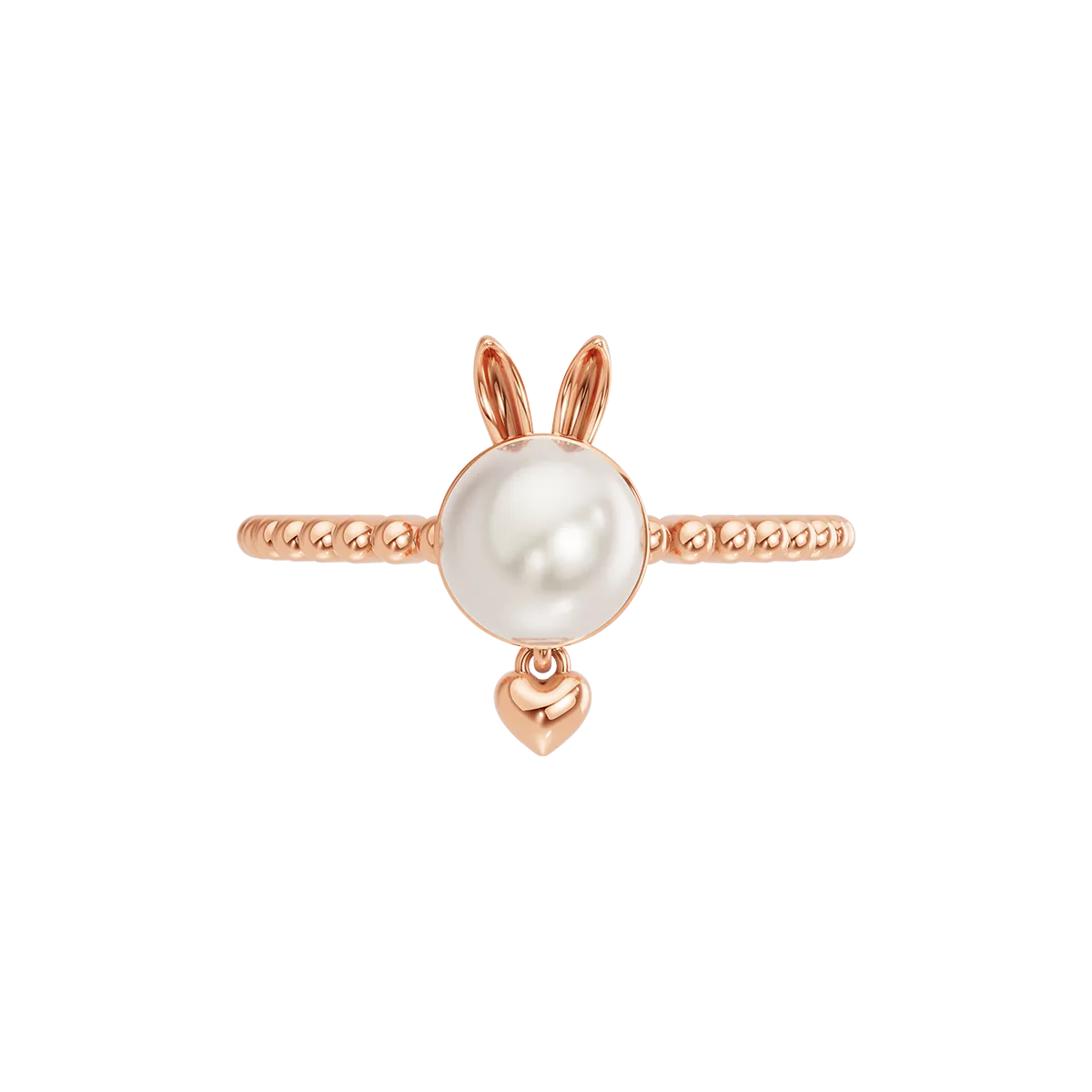 Nhẫn thời trang Vàng 10K Ngọc trai Bunny Bell - NLF524 - 05