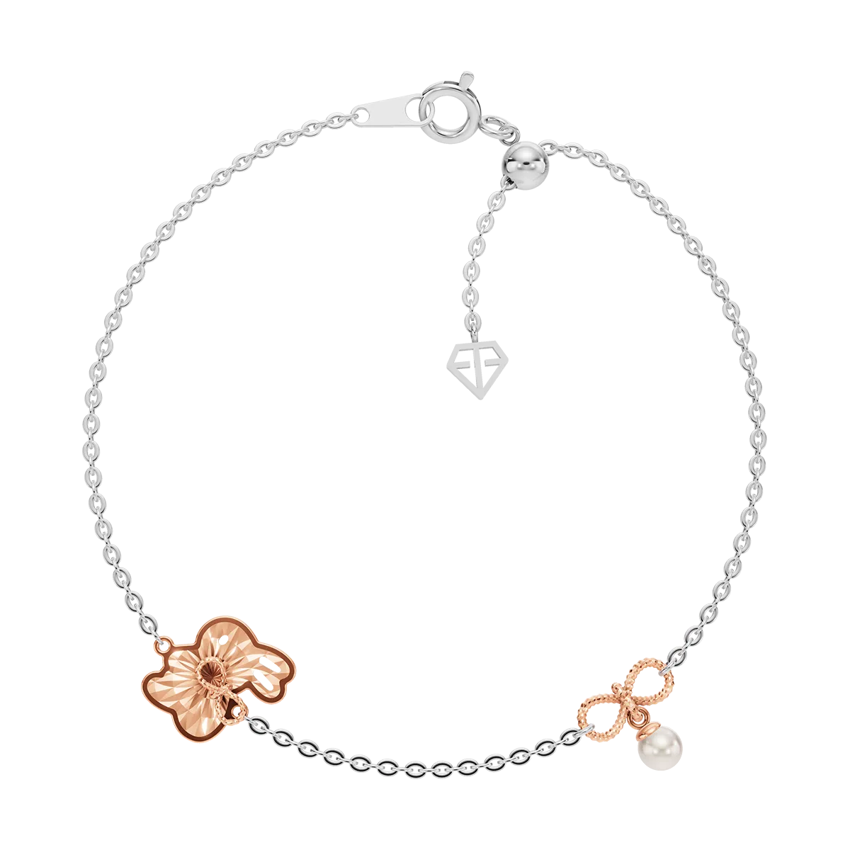 Lắc Vàng 10K Ngọc Trai Bunny Dream - LBZ060 - 01