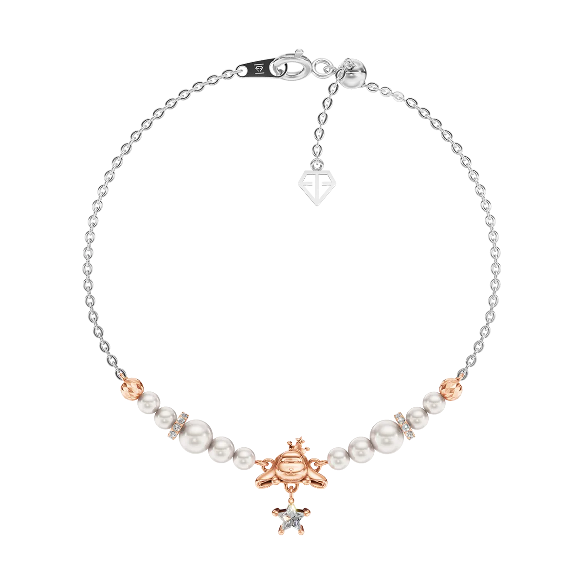 Lắc Vàng 10K Ngọc Trai Bunny Wish - LPTB420 - 01